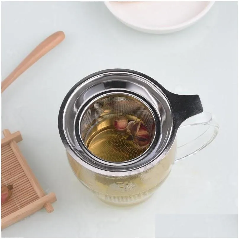 stainless steel mesh tea infuser good grade reusable tea strainer loose tea leaf filter metal teas strainers herbal spice filters