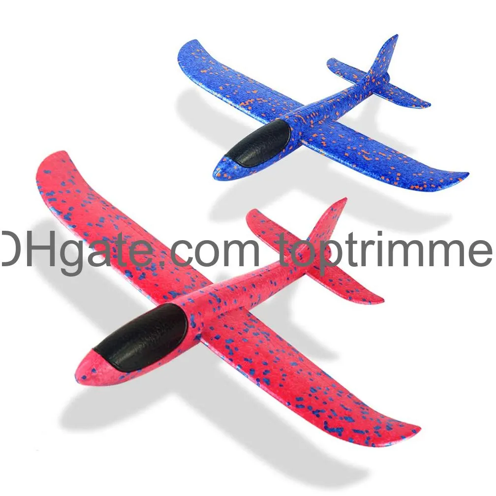 Led Flying Toys Foam Airplane 12.4 Throwing Plane 3 Flight Mode Glider