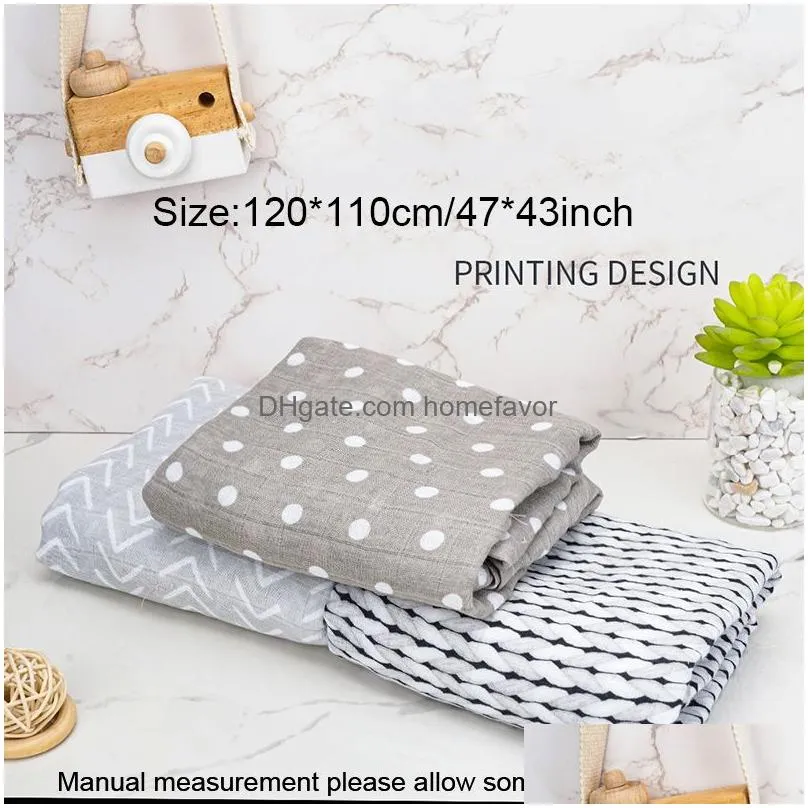 cotton baby muslin ddle blanket born bath towel multi designs functions baby wrap all season infant quilt feeding burp cloth