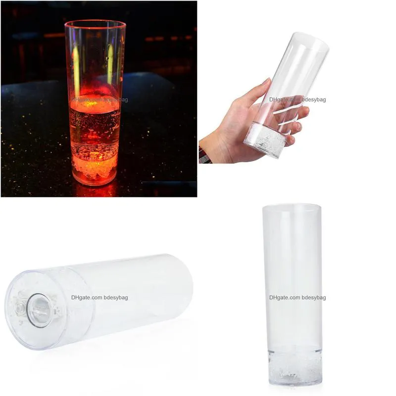 400ml led wine cup bar colorful luminous plastic juice drink cup cool ktv party water beer flash cups