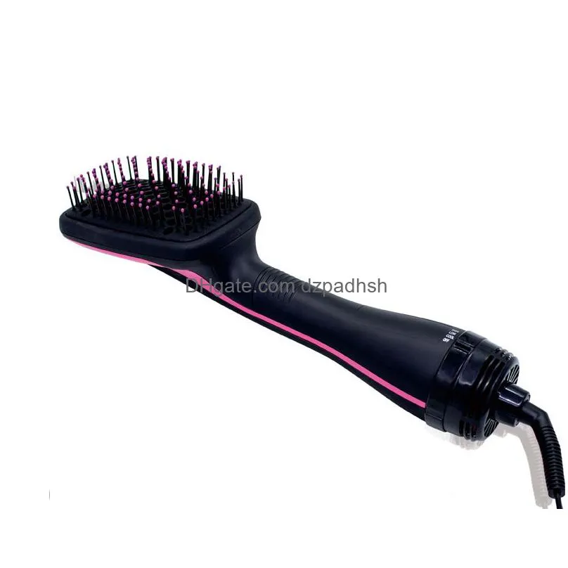 Professional One-Step Hair Dryer Blower Brush Blowdryer Electric Air Fan Negative Ion Mti-Functional Straightener Comb Drop Delivery Dhq2T