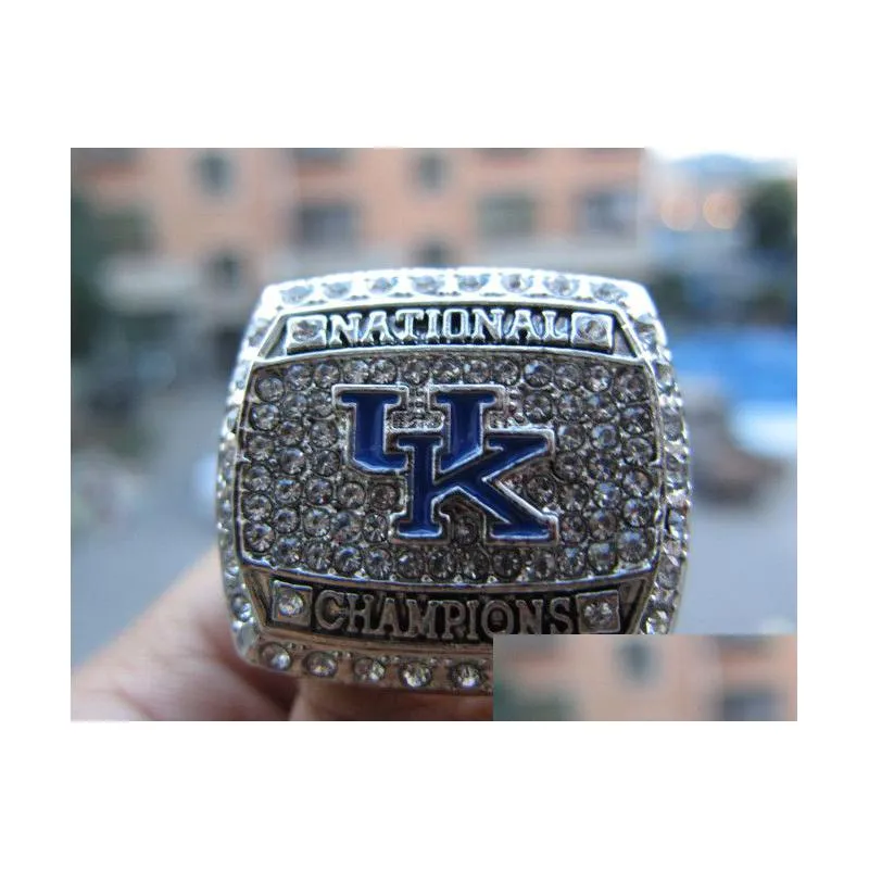 2012 university of kentucky wildcats national championship ring set souvenir fan men gift wholesale drop shipping