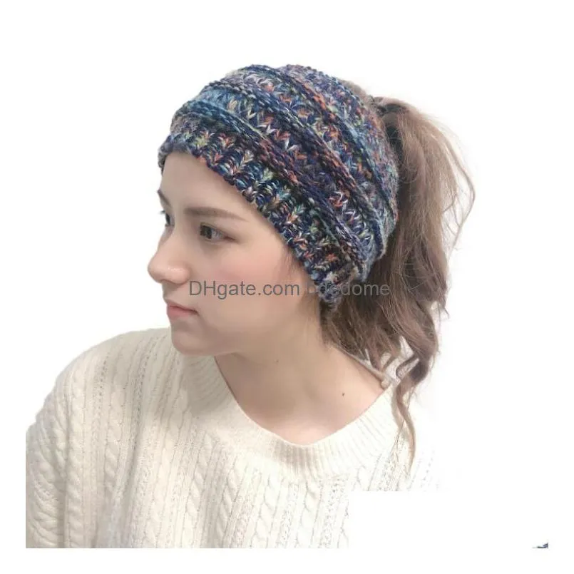 Knitted Cloghet Headband Autumn Winter New Women Sports Head Wrap Hairband Fascinator Hat Dress Headpieces Drop Delivery Dhlby