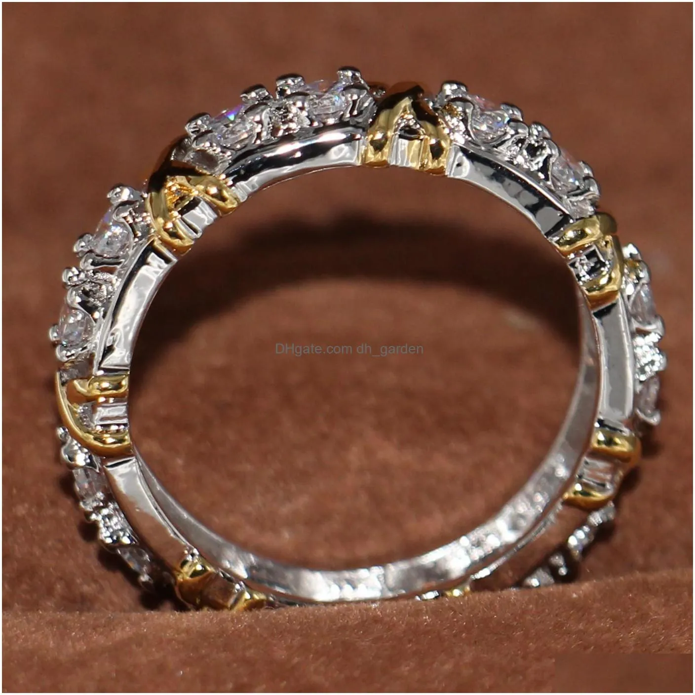 fashion luxury womens wedding rings diamond engagement ring for women gold cross ring