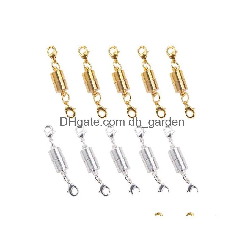 Other 10Pcs Metal Brass Magnetic Clasps With Lobster Claw Bracelets Necklaces Connectors For Diy Jewelry Making Findings Dro Dhgarden Dhtfc