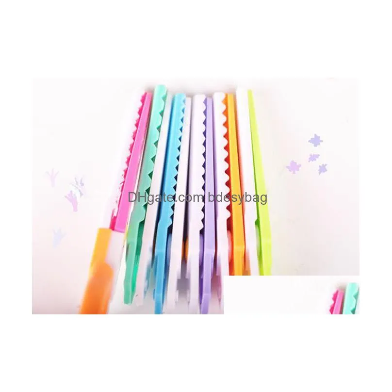 1 set kawaii plastic scissors for paper cutter scrapbooking kids office school supplies korean stationery