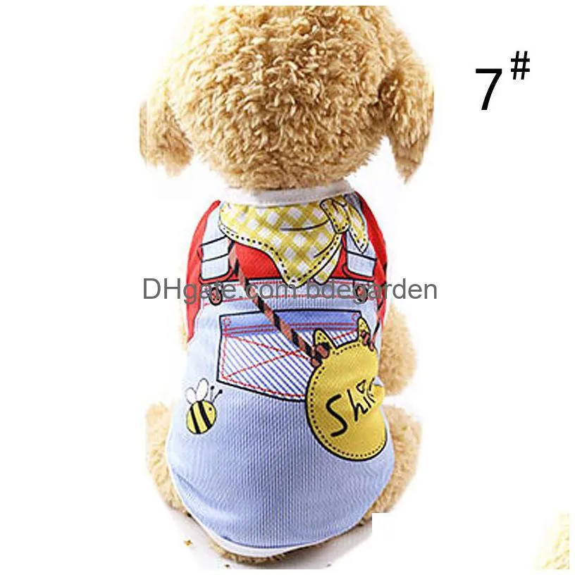 cute dog apparel pet dogs clothes cat t-shirt vest small cotton puppy soft coat jacket summer apparel extra chihuahua clothing costume pets
