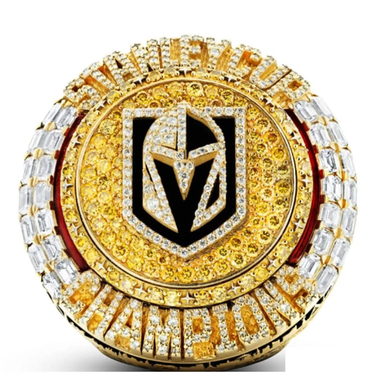 2022 2023 golden knights  cup team champions championship ring with wooden display box souvenir men fan gift drop shipping