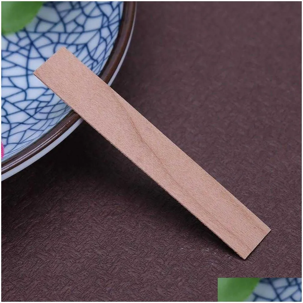 50pcs Wood Wicks for Candles Soy or Palm Wax Candle Making Supplies DIY Candle Family Party Daily Tool H0910