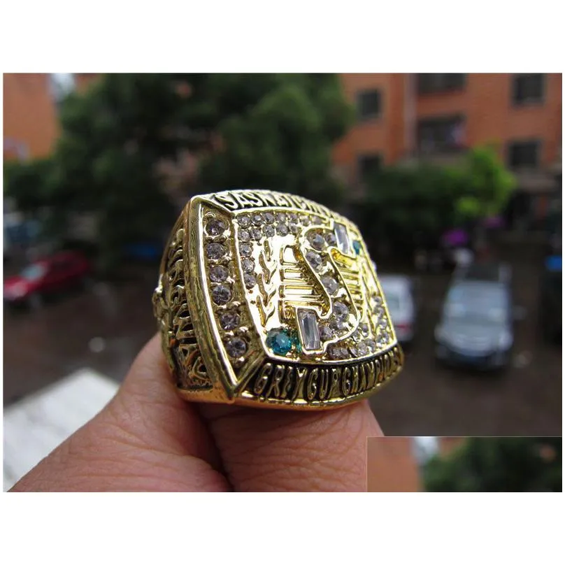 1989 saskatchewan roughriders the grey cup championship ring with wooden box men fan souvenir gift wholesale 2019 drop shipping