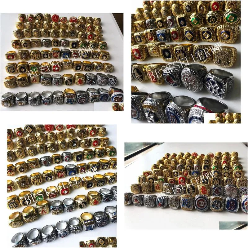 120pcs 1903 - 2023 world series baseball team championship ring set souvenir men fan gift