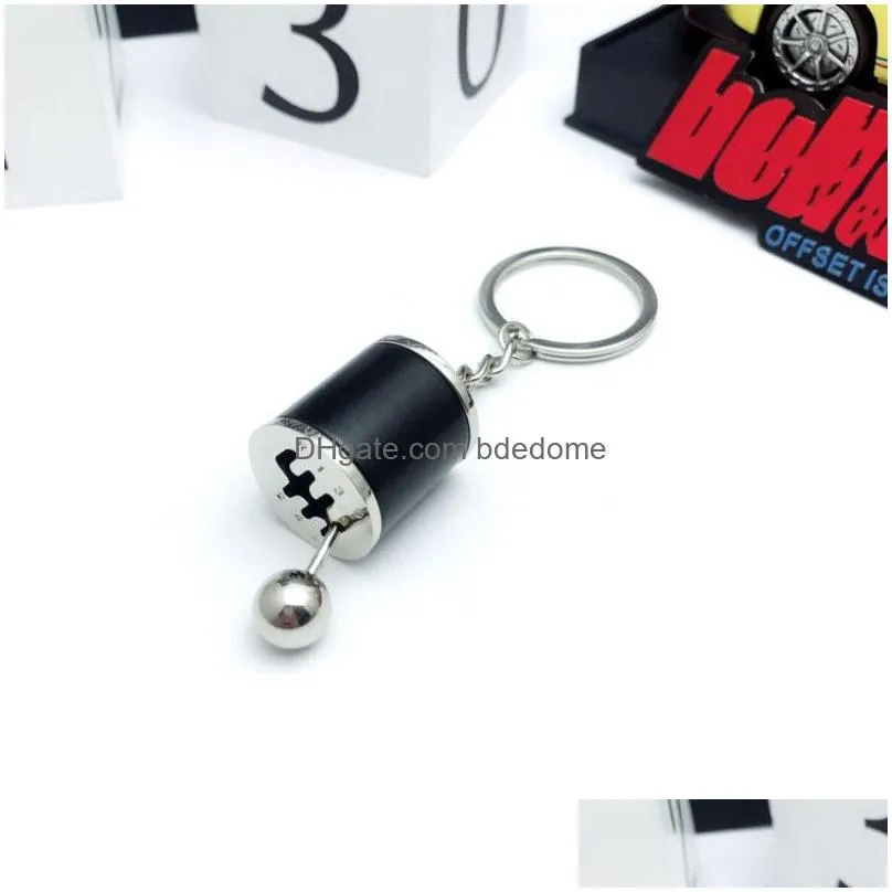 Manual Transmission Keychains Essential Zinc Alloy Fashion Accessories Metal Key Chain Car Gear Shifter Leverstick Drop Delivery Dhtad