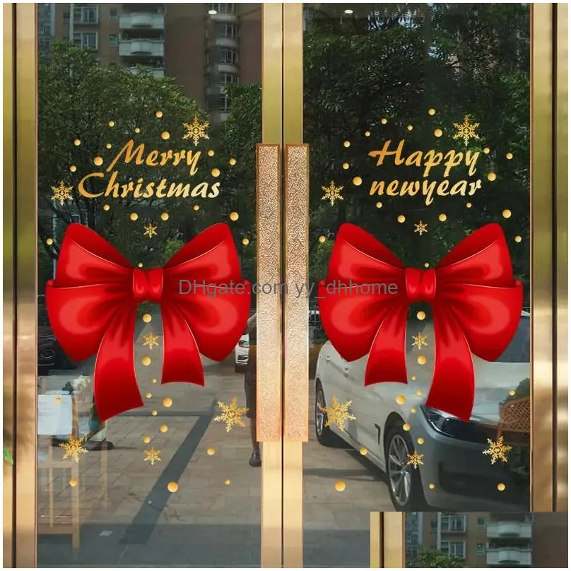 wall stickers merry christmas window stickers wall sticker xmas decals christmas decorations for home shopping mall store office window