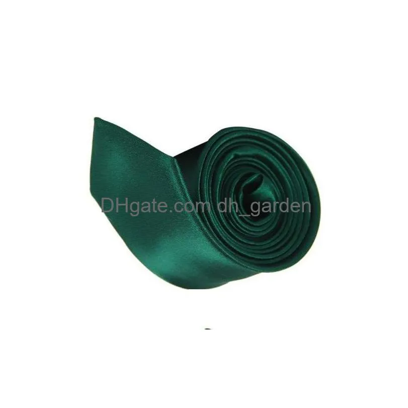 Neck Ties Emerald Green Wedding Banquet Slim Classic New Mens Narrow Skinny Ties Solid Color Necktie Drop Delivery Fashion Ac Dhgarden Dhd0T