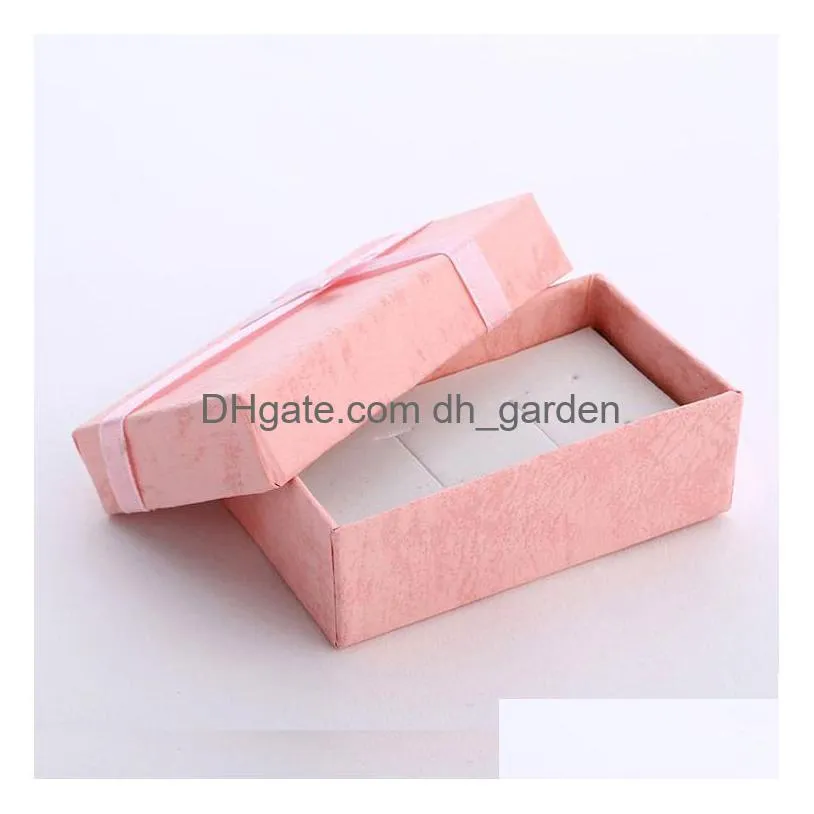 Jewelry Boxes Black Pink Red High Quality For Charms Beads Gift Box 5X8X2.5Cm Packaging Pendants Necklaces Earrings Rings Br Dhgarden Dhrde