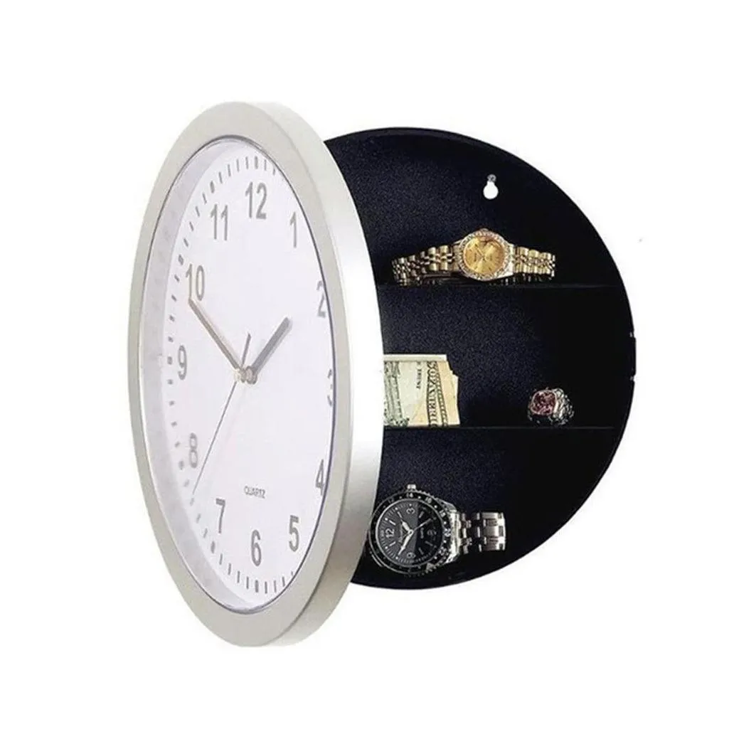 Storage Box Wall Secret Safes Hidden Clock for Stash Money Cash Jewelry Organizer Unisex High Quality 19JUL1 Q1201
