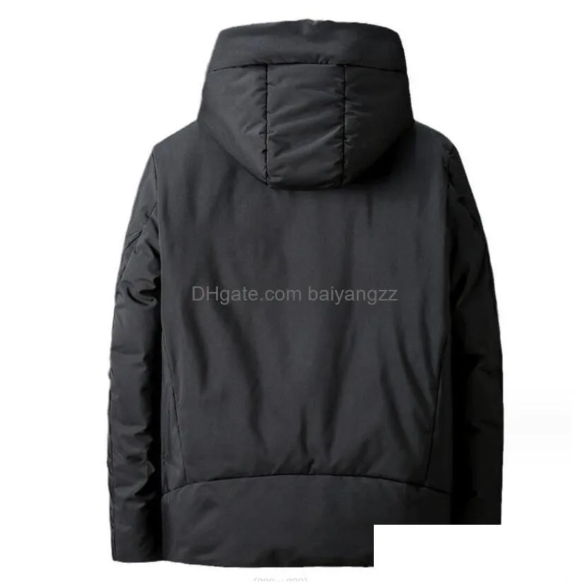 winter down jackets mens waterproof windproof jacket thickened down jackets long sleeved outdoor sports parkas designer brand logo high quality mens