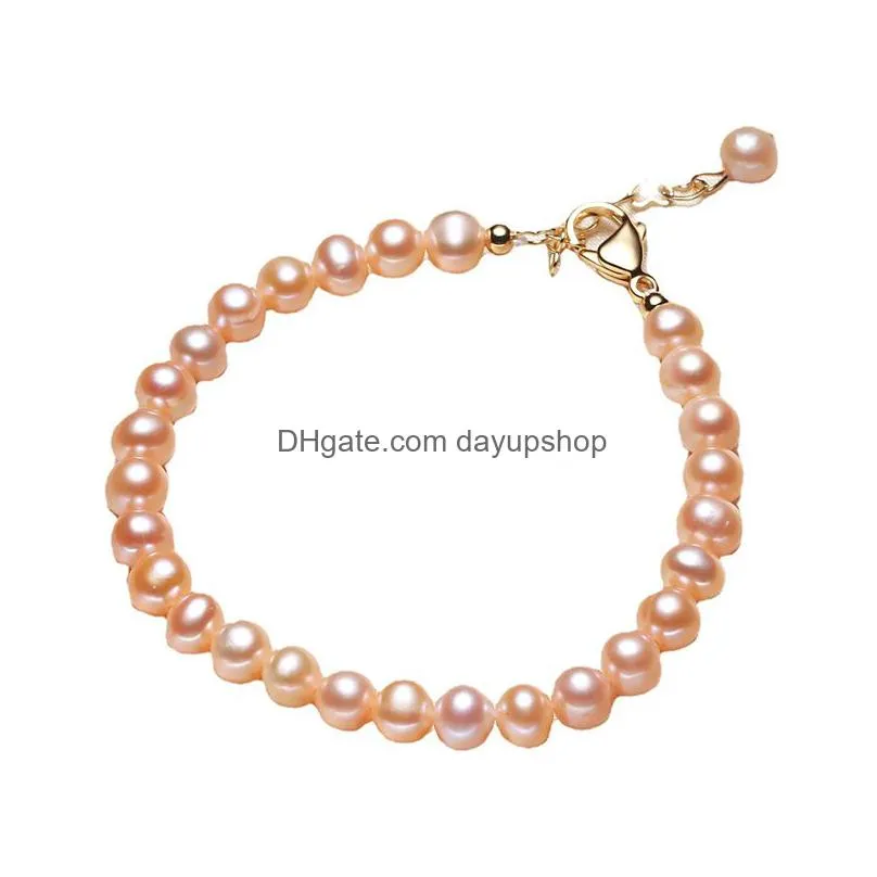 Light Luxury Natural  Water Orange Pearl Bracelet Simple Personality Womens Holiday Gift Drop Delivery Dhurq