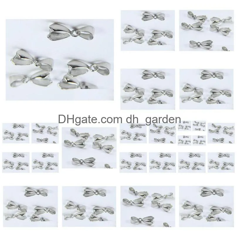 Other 100Pcs Sier Plated Bail Bale Pinch Clasp For Beads Pendant Findings Diy Jewelry Making Drop Delivery Jewelry Jewelry F Dhgarden Dhrbt