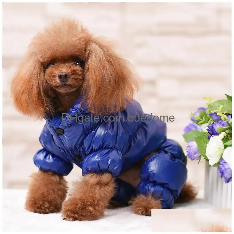 dog apparel chihuahua coat winter warm padded fleece costumes for pet dog cat luxury apparels vest puppy thicken hoodie jacket dogs clothes bulldog