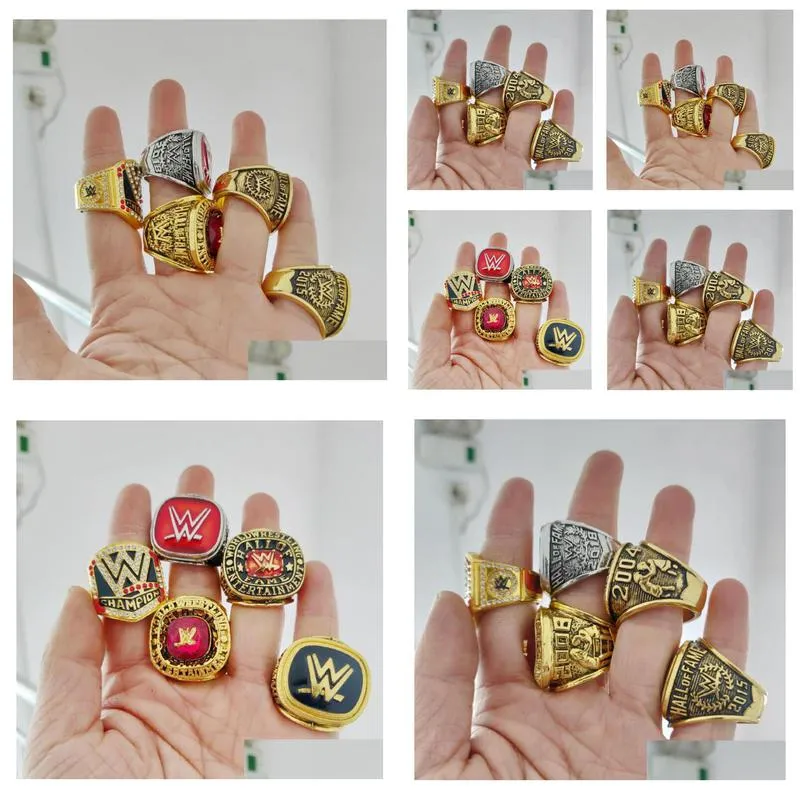 2004 2008 2015 2016 2018 wrestling entertainment hall of fame champions championship ring set fan men boy gift wholesale 2019 2020