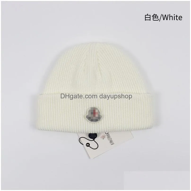 11 Colors Fashion Designer Simple Wool Hat Autumn And Winter Womens New Knitted Luxurious Bean Girl Boy Drop Delivery Dhp4E