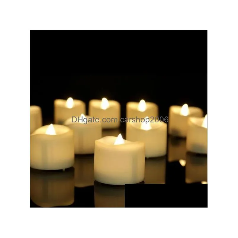 led tea lights flameless votive tealights candle flickering bulb light small electric fake teas candles realistic for wedding table