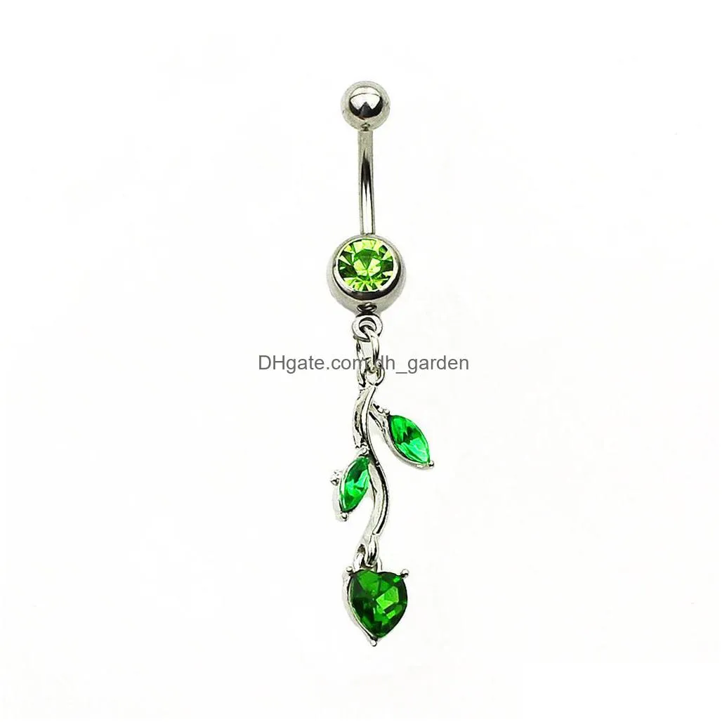 d0803 belly navel button ring pink color