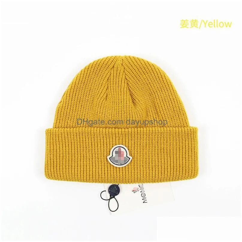 11 Colors Fashion Designer Simple Wool Hat Autumn And Winter Womens New Knitted Luxurious Bean Girl Boy Drop Delivery Dhp4E