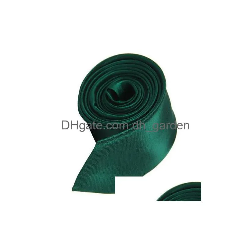 Neck Ties Emerald Green Wedding Banquet Slim Classic New Mens Narrow Skinny Ties Solid Color Necktie Drop Delivery Fashion Ac Dhgarden Dhd0T