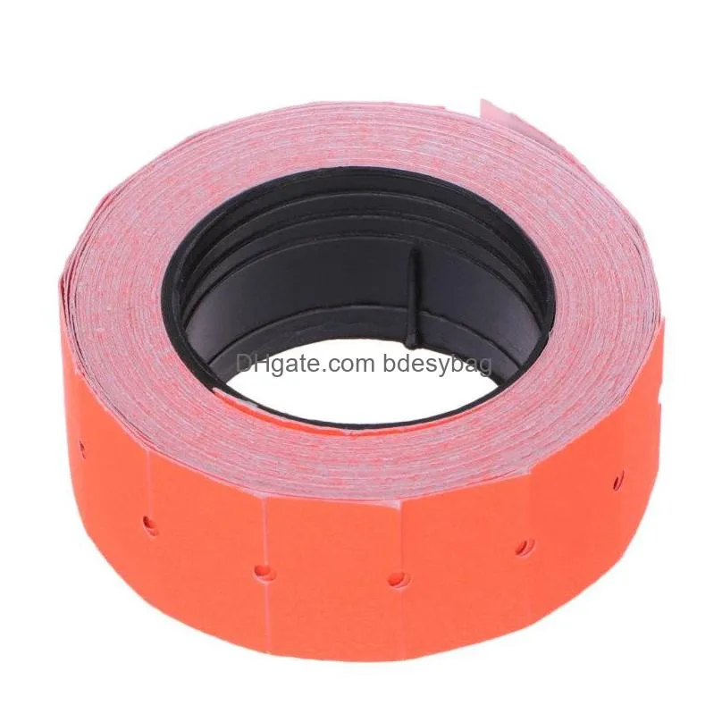 500pcs/roll colorful price label paper tag mark sticker for mx5500 labeller gun selfadhesive design retail tags