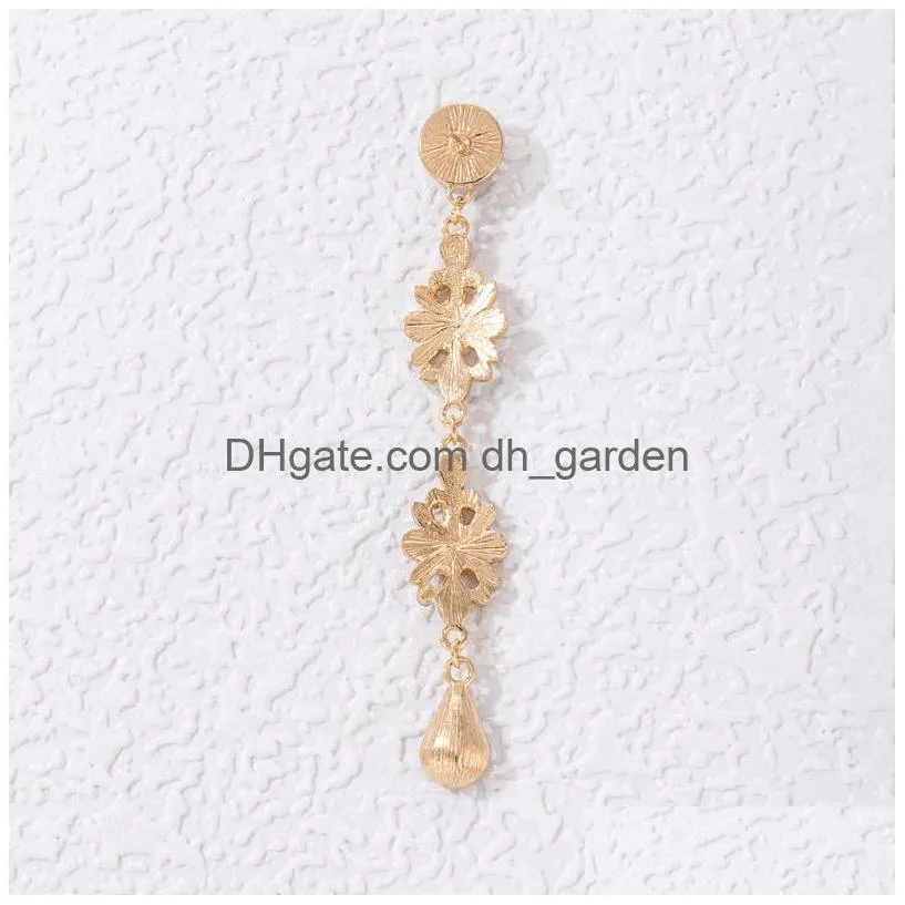 Dangle & Chandelier Colorf Shiny Crystal Stone Drop Earrings For Women Flowers Water Wing Geometric Dangle Jewelry Pendiente Dhgarden Dh6As
