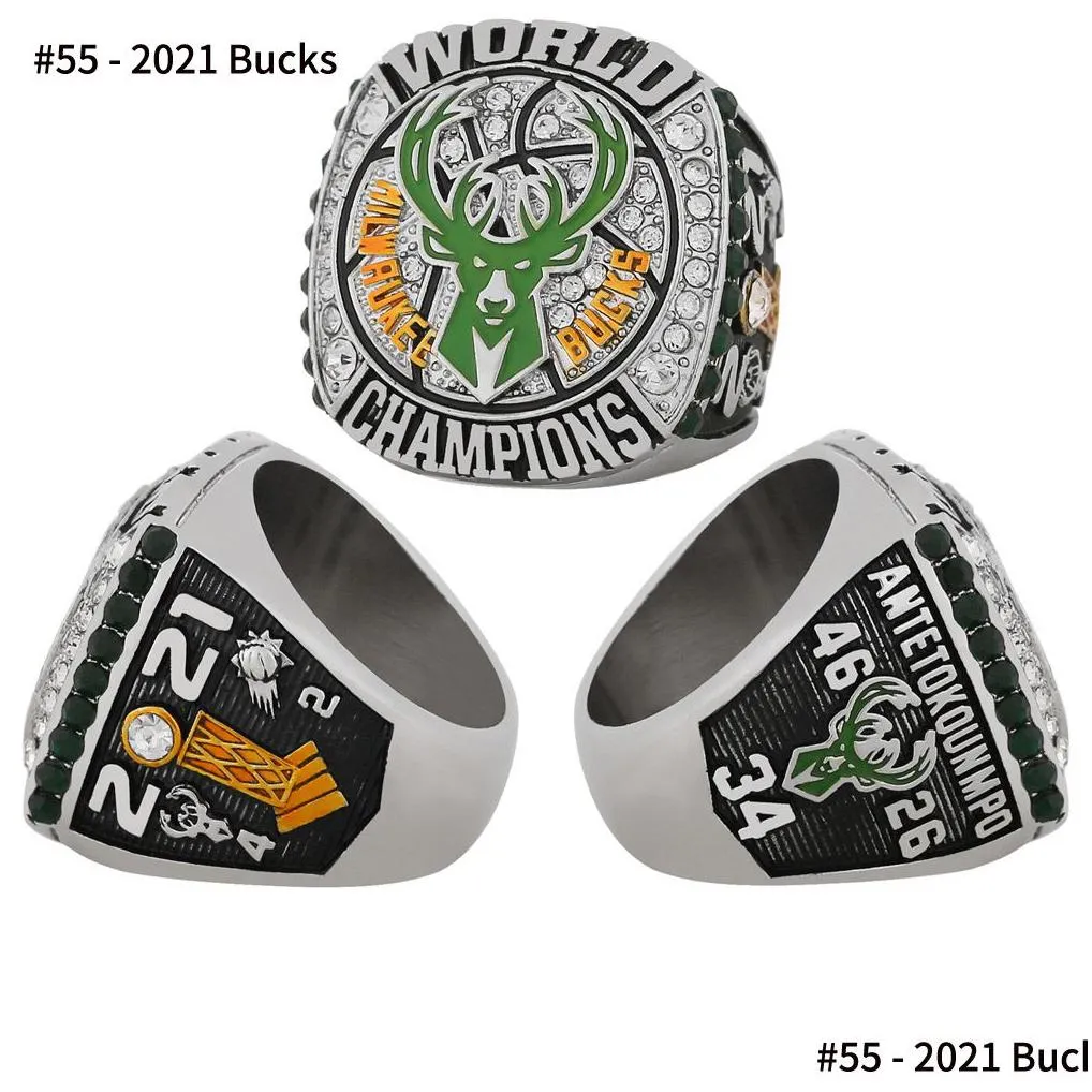 55pcs 1967 to 2023 basketball team champions championship ring set wooden box sport souvenir men women boy fan christmas gift 2022 hip hop punk