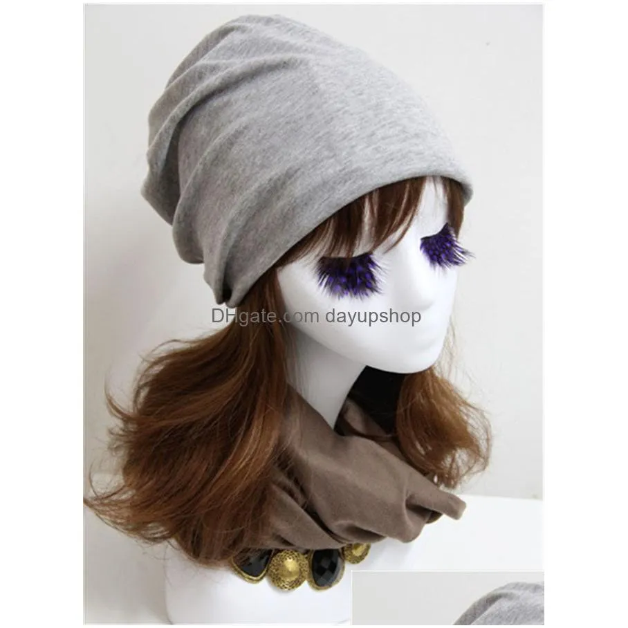3 Colors Wholesale Scarf Hat Dual Purpose Versatile Hip-Hop Solid Color Plover For Men And Women Street Casual Drop Delivery Dhnkq