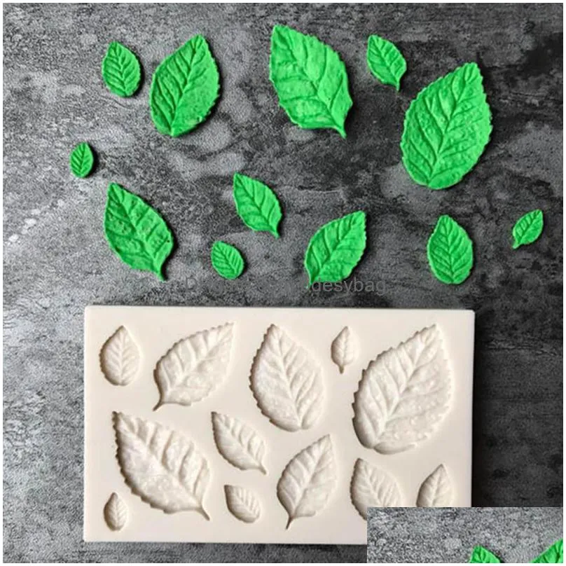 cartoon flower leaf silicone tools fondant soap 3d cake mold cupcake jelly candy chocolate decoration baking tool moulds