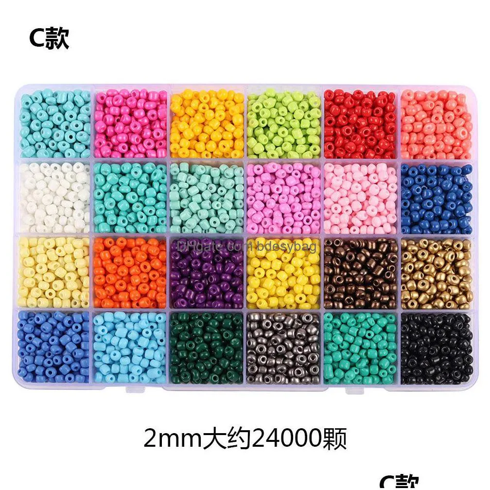 glass beads/4mm perforated bracelet string beads beads set diy necklace accessories