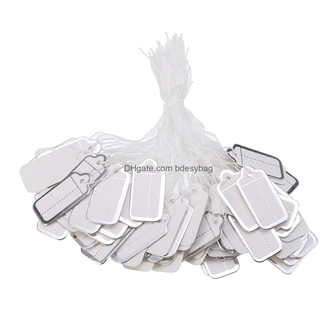 500pcs/set paper price tags head label jewelry clothing diy blank price hang tag gift card