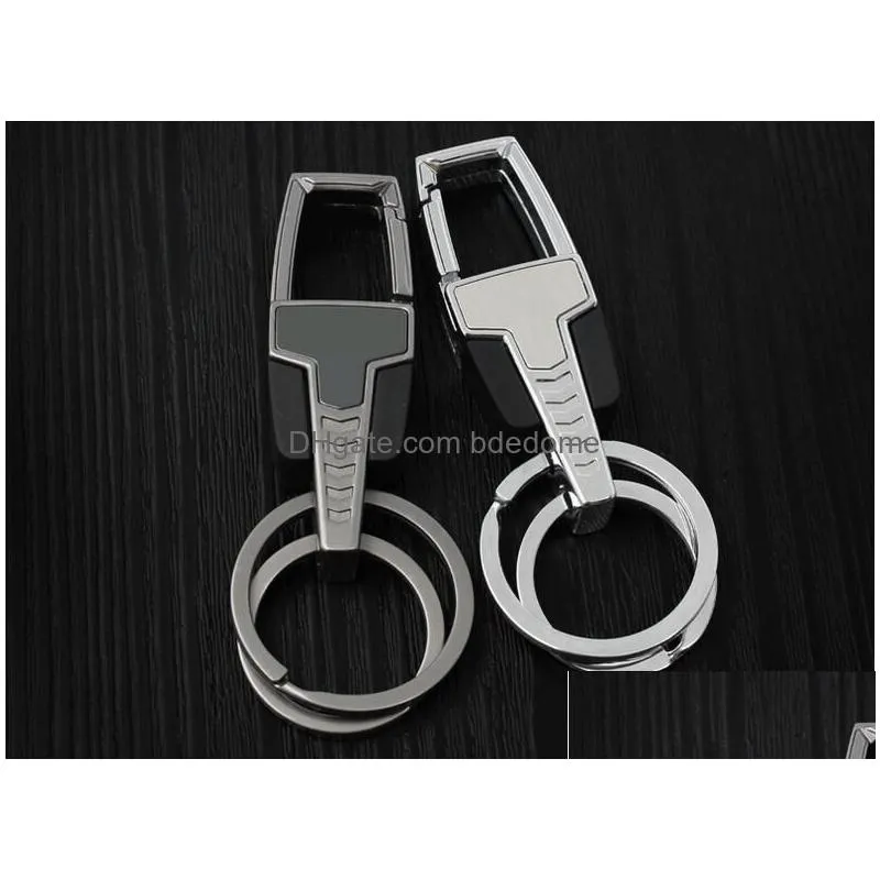 Metal Keychain Waist Hang Men Key Chain Charm Holder Ring Chaveiro Porte Holiday Gift Present Drop Delivery Dhrxj