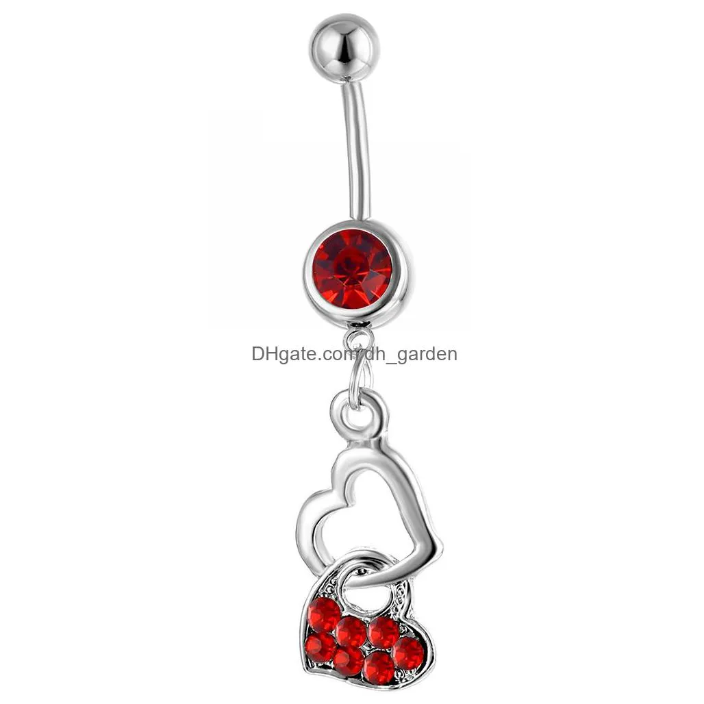 d0164 cherry body piercing jewelry belly button navel rings