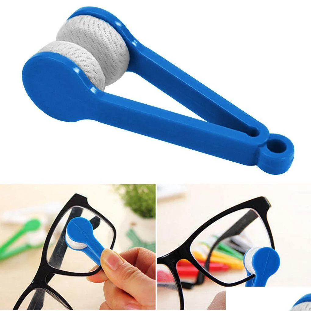 Mini Soft Eye Glasses Lens Cleaning Brush Cleaner Wipe Microfiber Spectacles Eyeglass Eyewear Screen Rub Drop 220926