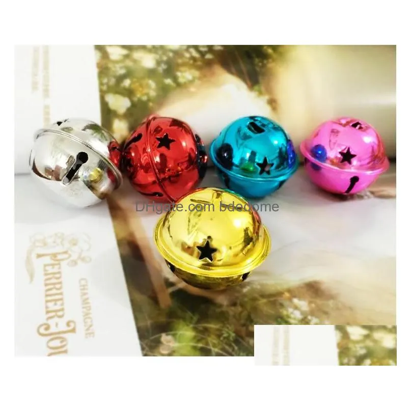 Colorf Iron Loose Metal Beads Jingle Bells Accessories Christmas Decoration Bell Pendants Diy Crafts Handmade Size Drop Delivery Dhqwd