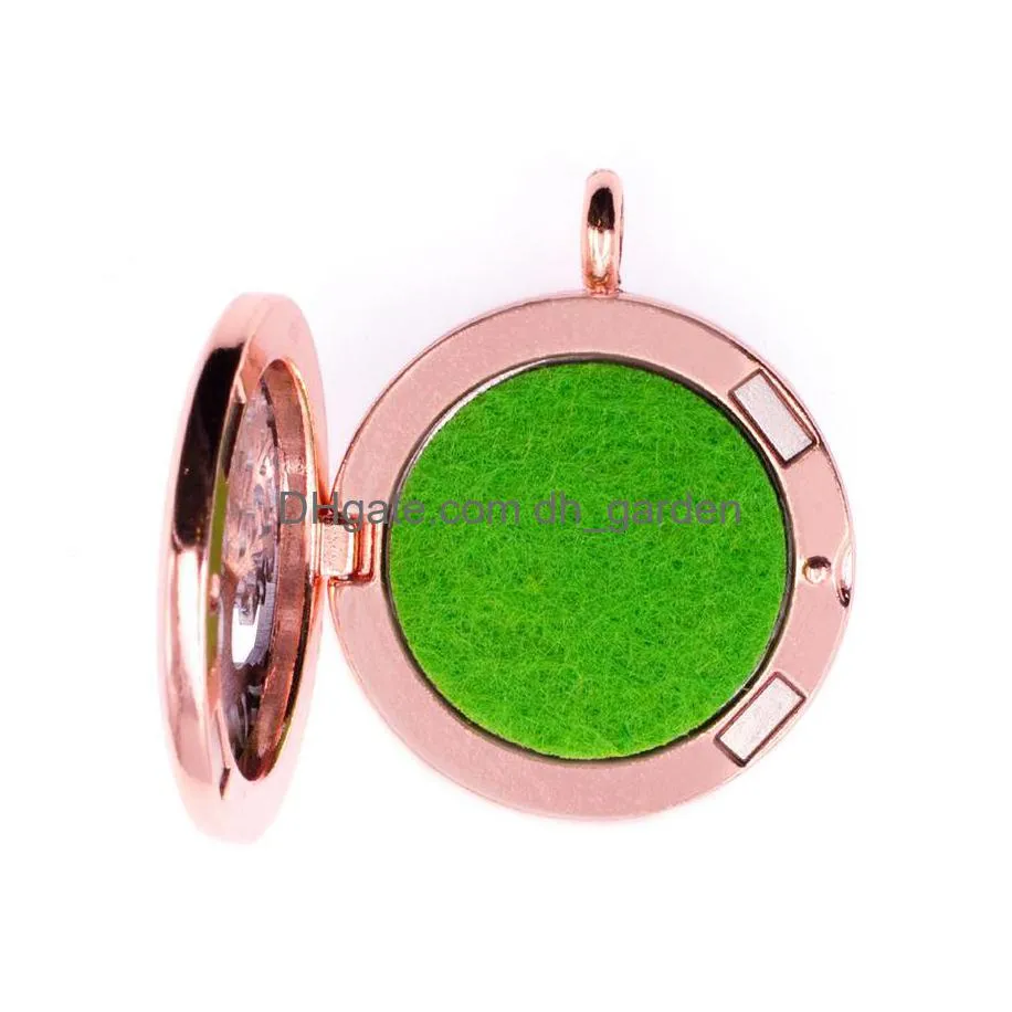 Lockets D1 Per Aromatherapy Essential Oil Diffuser Locket 30Mm Floating Pendant Felt Pad Randomly Ly As Drop Delivery Jewelr Dhgarden Dh7Zq