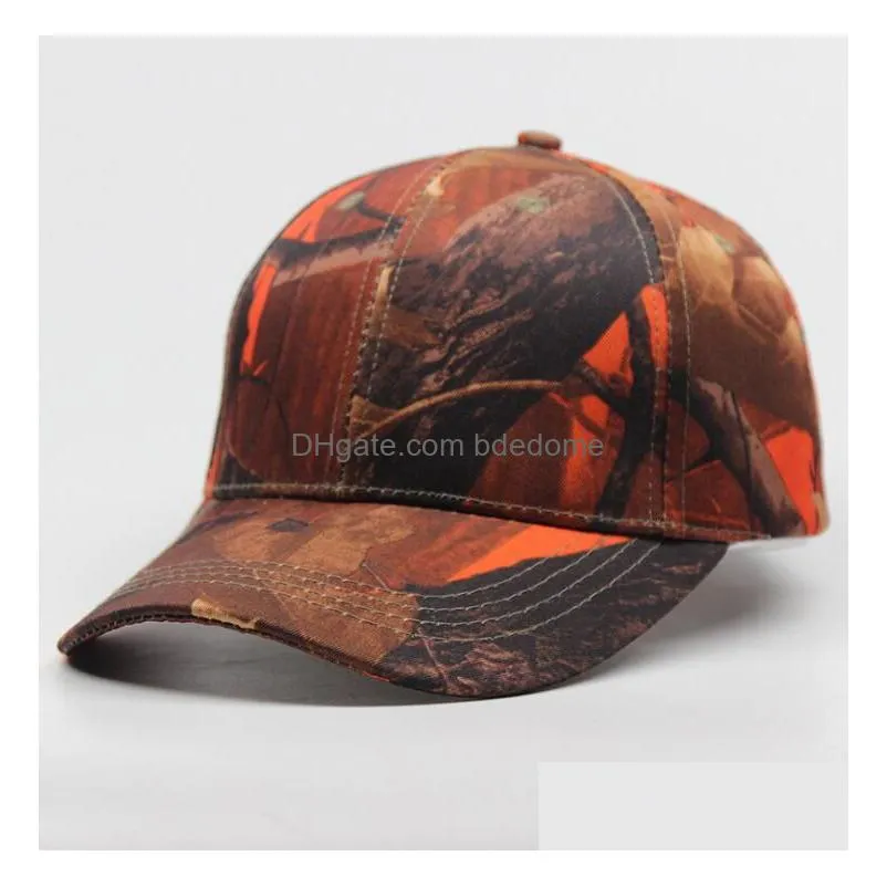 4 Designs Forest Camouflage Sun Hat Golf Baseball Cap Cs Outdoor Combat Hats Adjustable Cotton Peaked Leisure Snapback Caps Drop Deliv Dhnsi