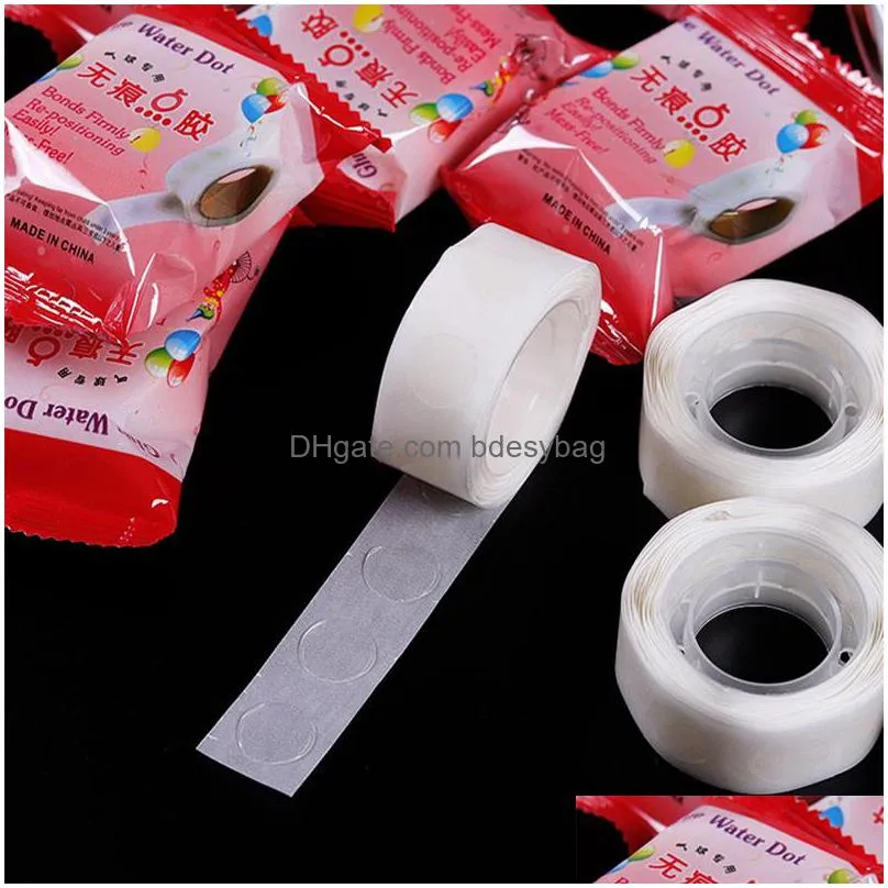100pcs/roll baby shower birthday party decorations kids wedding decoration dot super sticky double sided rubber adhesive balloon