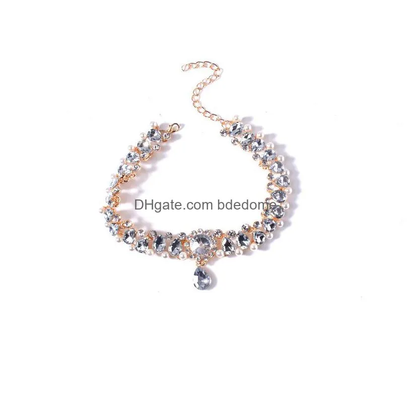 Color Brilliancy Lady Crystal Necklaces High-End Delicate Pendants Jewelry Necklace For Women Nice Gift Ship Drop Delivery Dhcyk