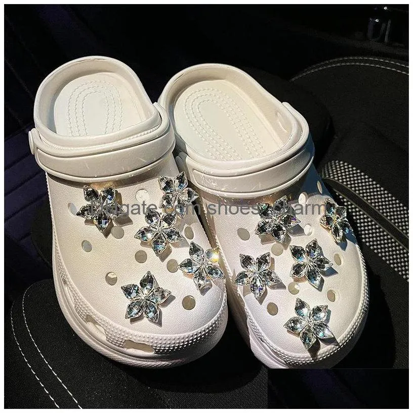 sakura diamond charms girl fit croc accessories wristbands toy backpack cute gifts pvc xmas slipper shoe buckle party