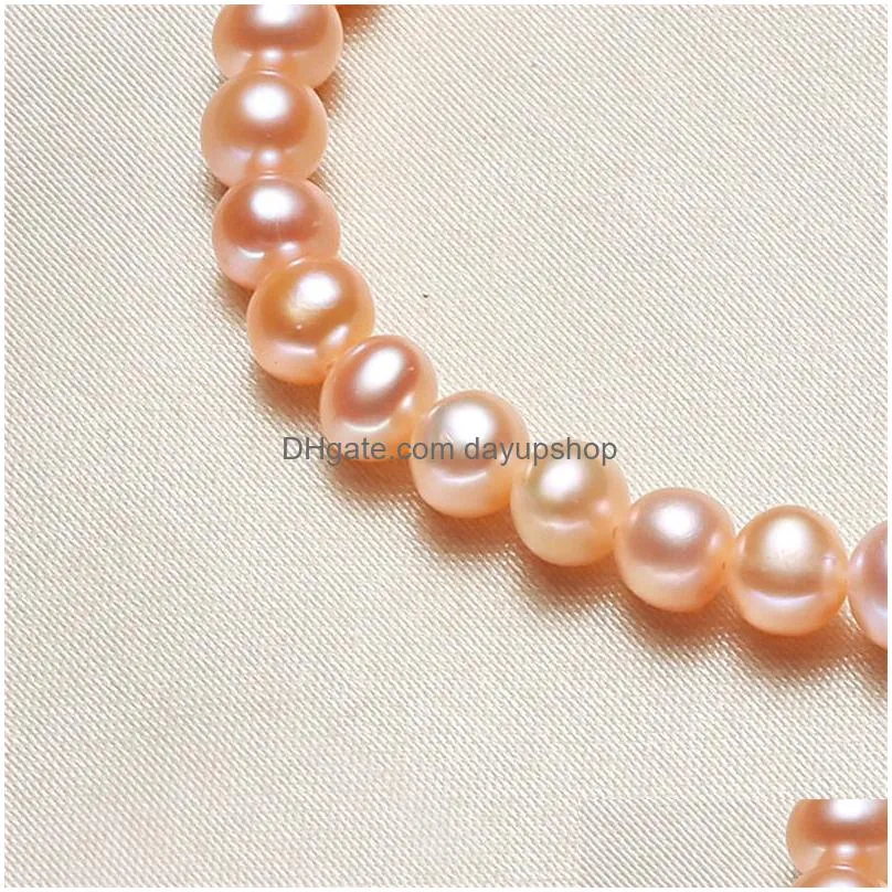 Light Luxury Natural  Water Orange Pearl Bracelet Simple Personality Womens Holiday Gift Drop Delivery Dhurq