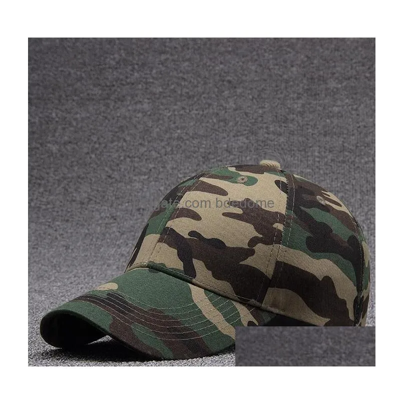 Hats Spring Summer Men Women Baseball Cap Camouflage Hat Snapback Bone High-Grade Cotton Sunsn Caps Drop Delivery Dhwqf