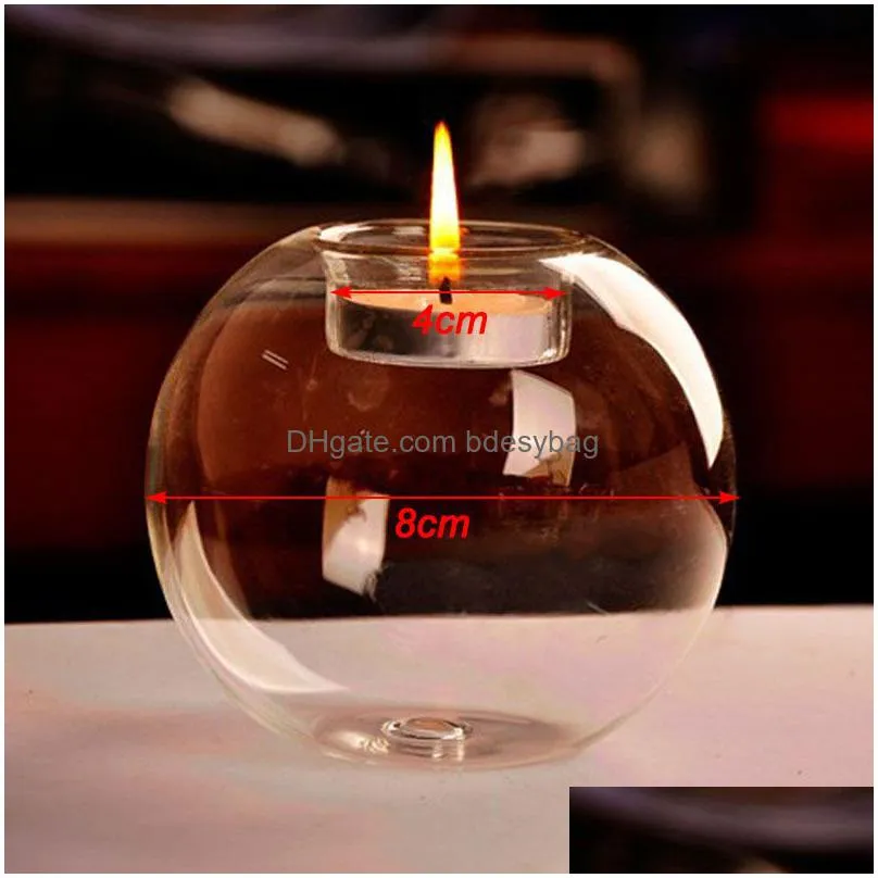 european crystal glass candle holder xmas halloween decor dining table stick romantic wedding bar party home decorations