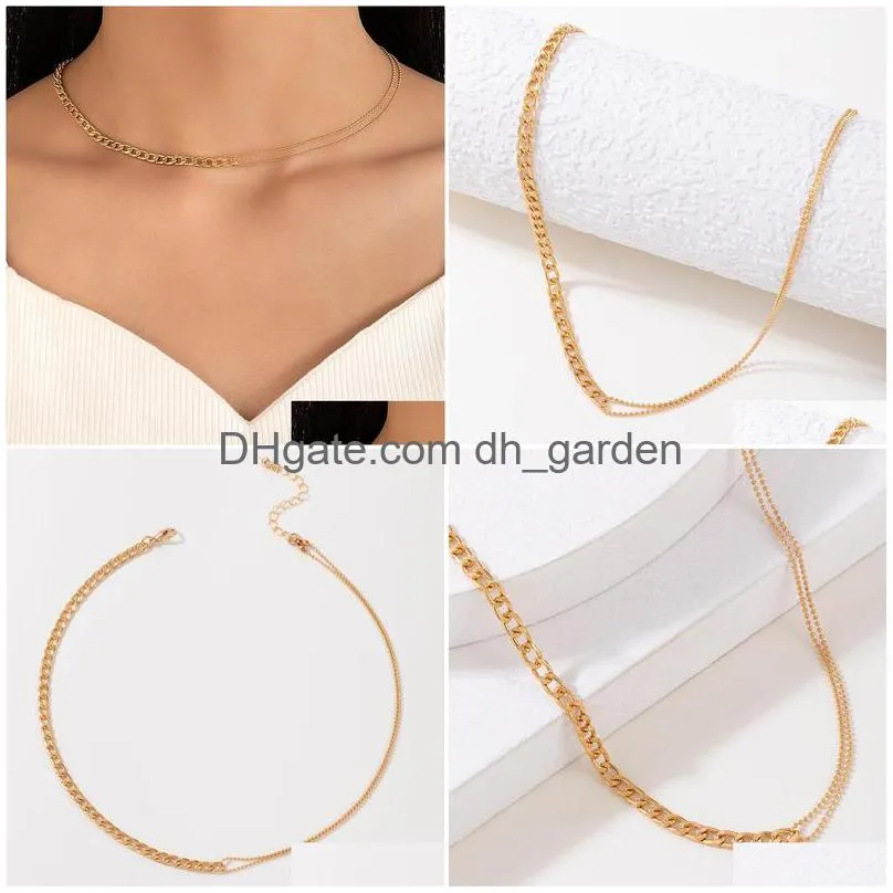 Chokers Bohemian Tassel Clavicle Chain Choker Necklace Pretty Butterfly Snake Gold Sier Color Geometry Alloy Metal Jewelry D Dhgarden Dhywx